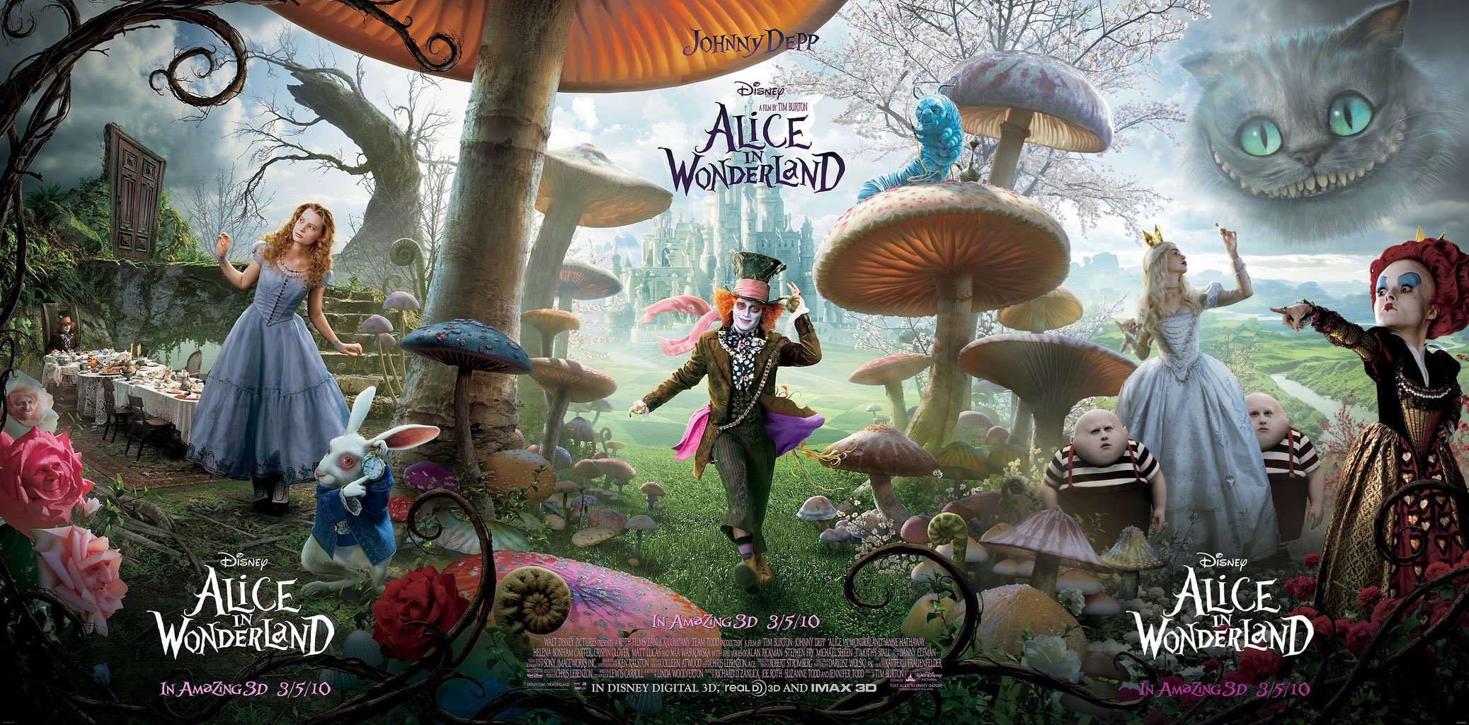 alice in wonderland movie poster - these fantastic worlds